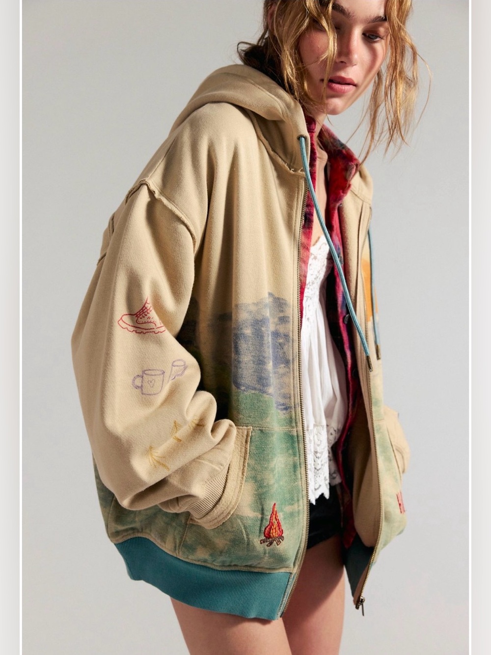 Free People We The Free Into The Wild Hoodie - Picture 2 of 6